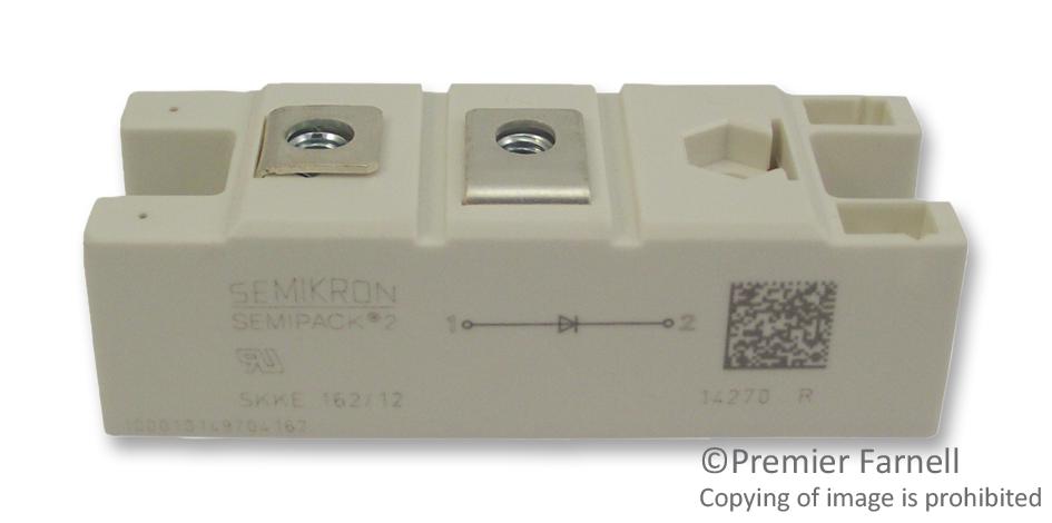 SKKE 162/12 DIODE, MODULE, 195A, 1.2KV SEMIKRON