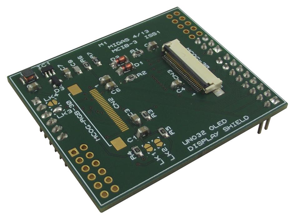 MCIB-3 INTERFACE BOARD, MONO-COLOUR OLED, UNO32 MIDAS