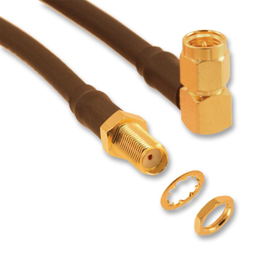 135111-04-M0.50 COAXIAL CABLE, RG58/U, PLUG-JACK, 0.5M AMPHENOL CONNEX