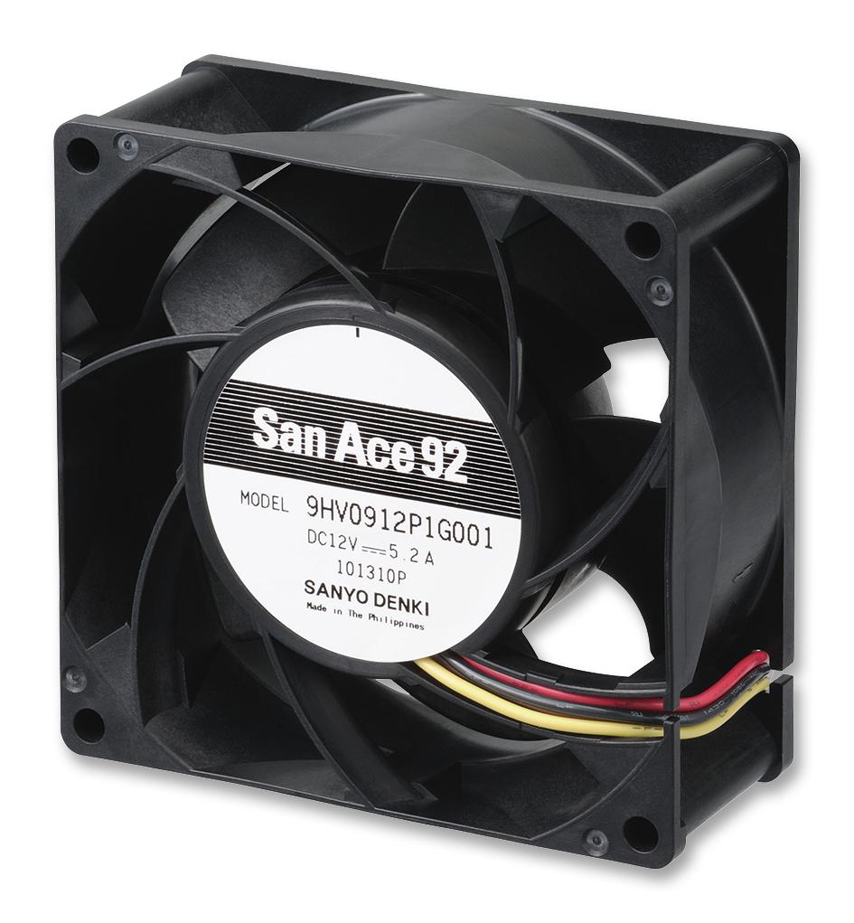 9HV0948P1G001 FAN, 92X38MM, 48V, 306M3/HR, 1100PA SANYO DENKI