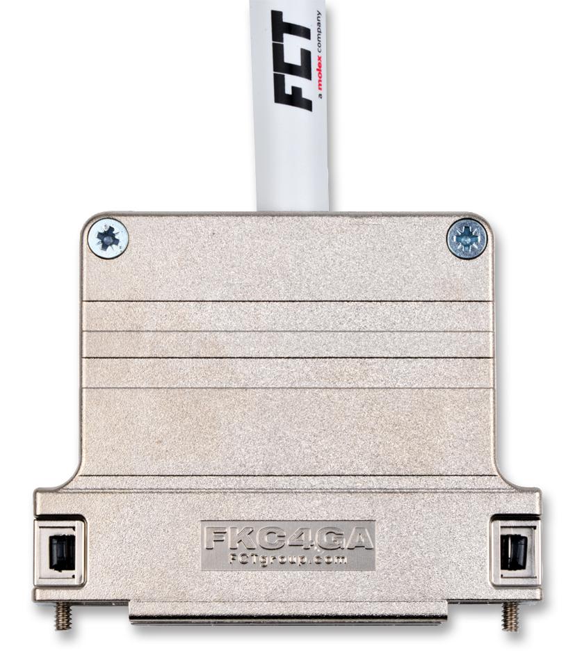 172704-0178 D-SUB BACKSHELL, DC, 180°, ABS MOLEX / FCT