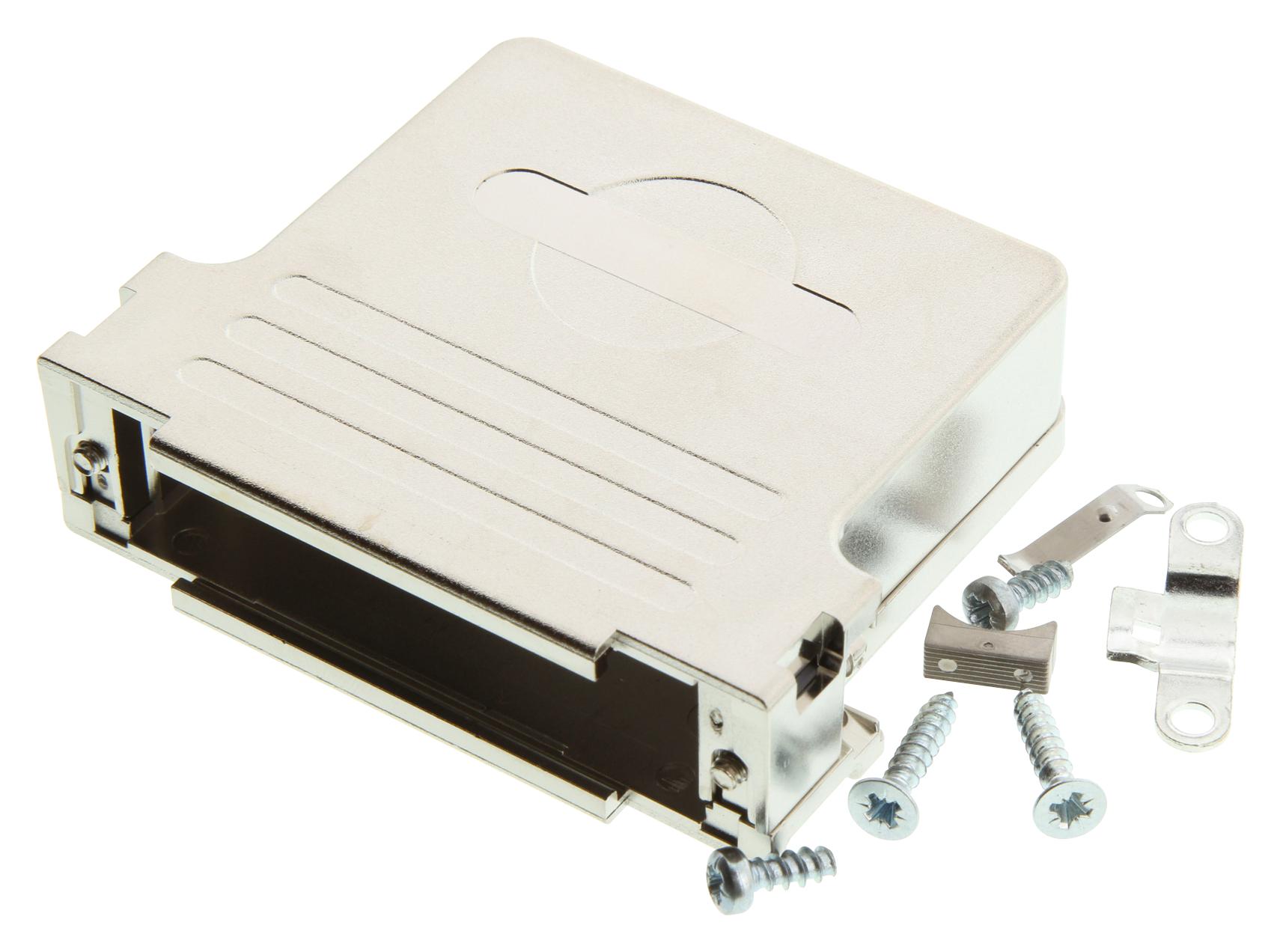 172704-0180 D-SUB BACKSHELL, DD, 180°, ABS MOLEX / FCT