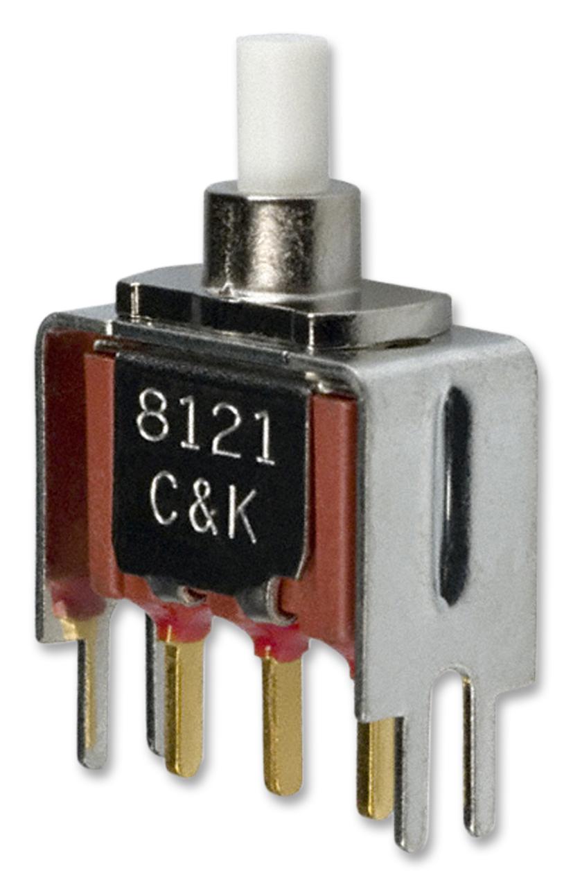 8121SD3V3GE PB SWITCH, SPDT, 1A, 120V, SOLDER C&K COMPONENTS