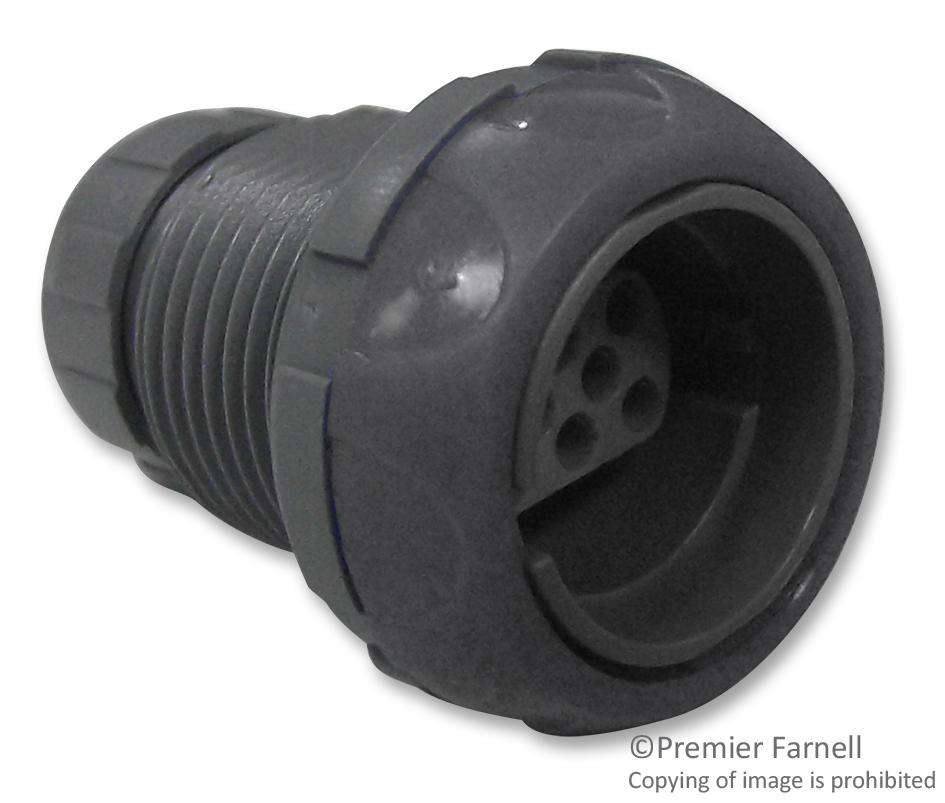 SKN.M22.GLLG CIRCULAR CONNECTOR, RCPT, 22POS, PANEL LEMO