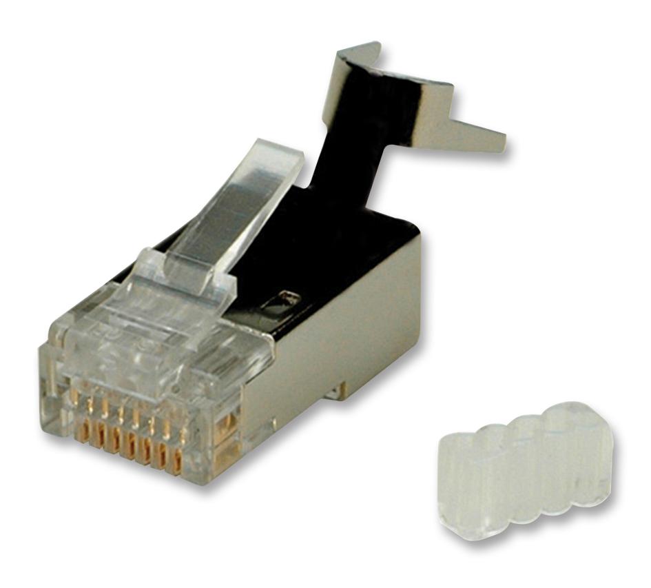 21.17.3063 CONN, RJ45, PLUG, SHLD, 1PORT, 8P8C,PK10 ROLINE