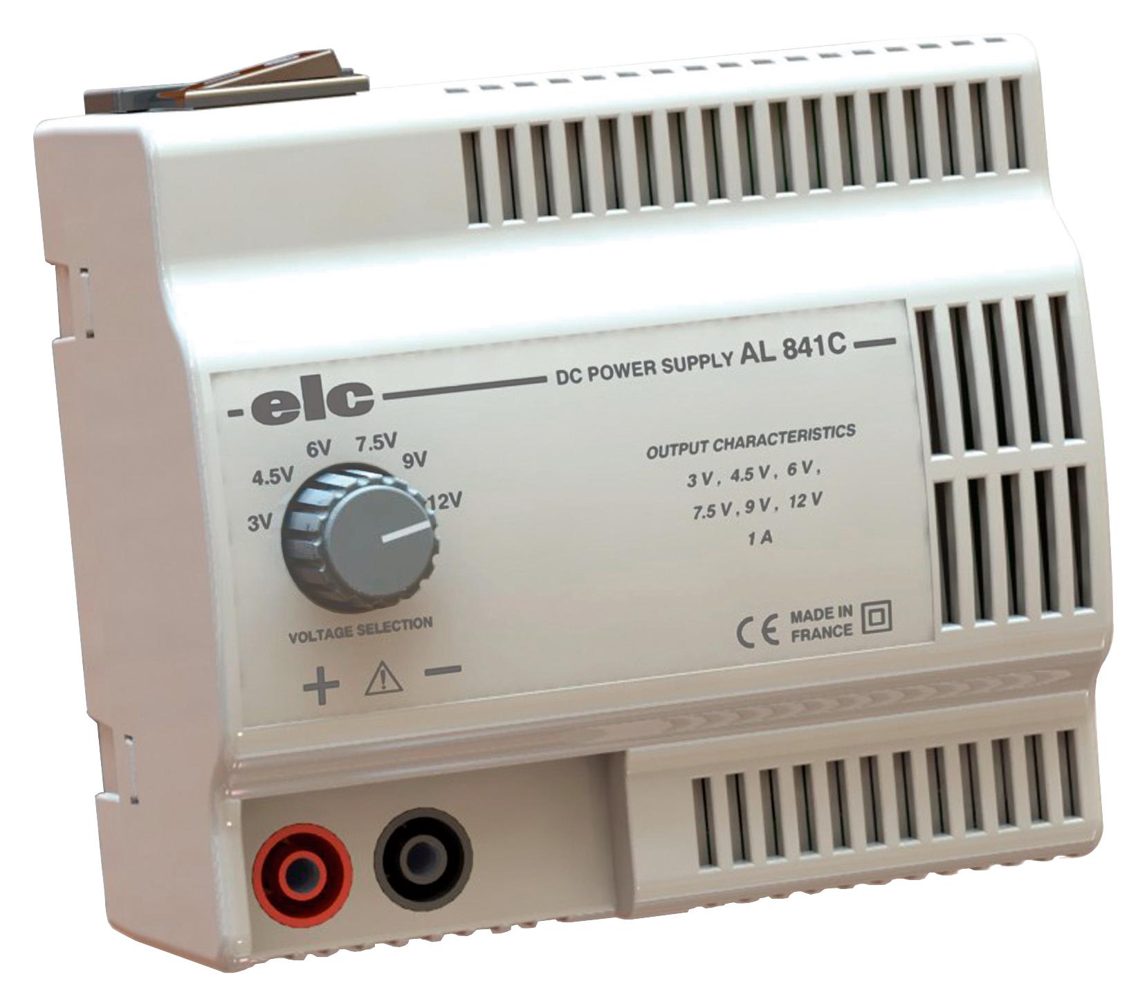 AL 841C POWER SUPPLY, ADJ, 1O/P, 1A, 12V, 12W ELC