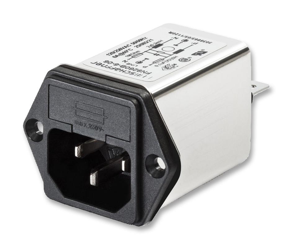 FN9260B-1-06 IEC FILTER 2 FUSE 1A MEDICAL SCHAFFNER