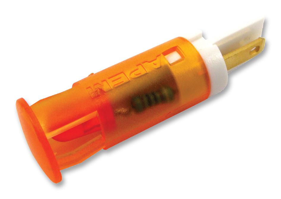 QS101XXO12 INDICATOR, LED PANEL MNT, 10MM, ORANGE APEM