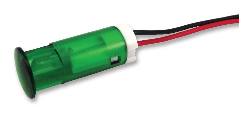 QS103XXG12 INDICATOR, LED PANEL MNT, 10MM, GREEN APEM