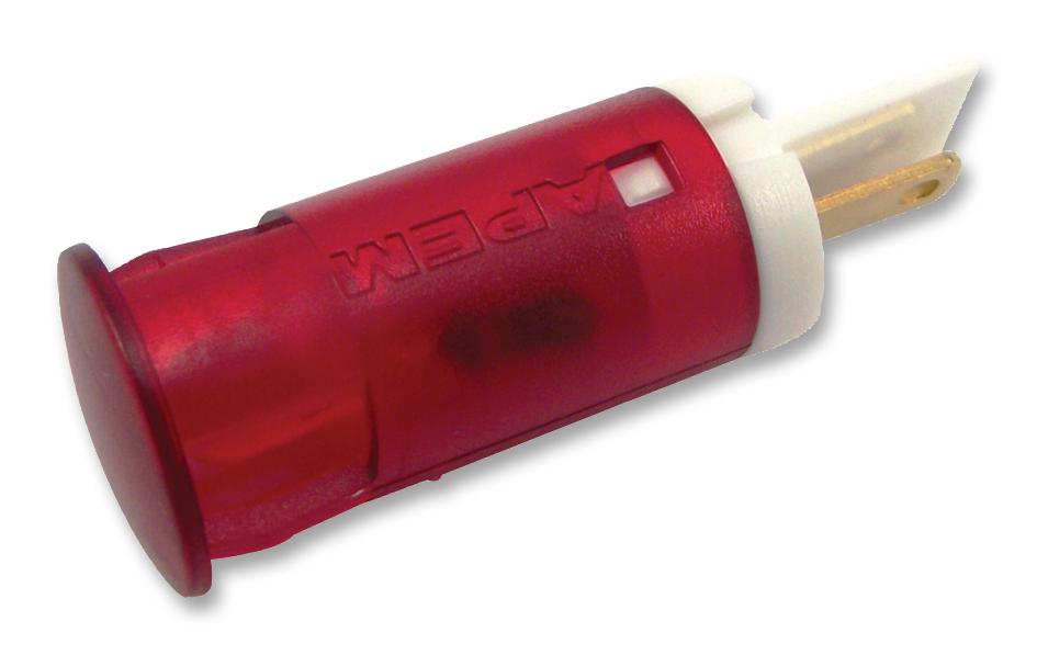 QS121XXHR220 INDICATOR, LED PANEL MNT, 12MM, RED APEM