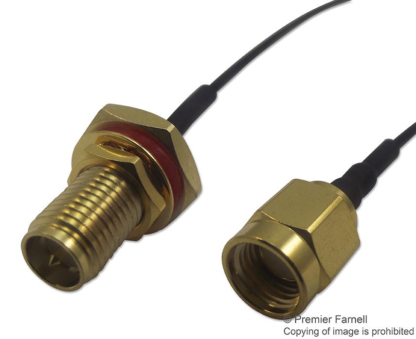 MC000792 RF COAX CABLE, IP67 RPSMA-RPSMA, 100MM MULTICOMP PRO