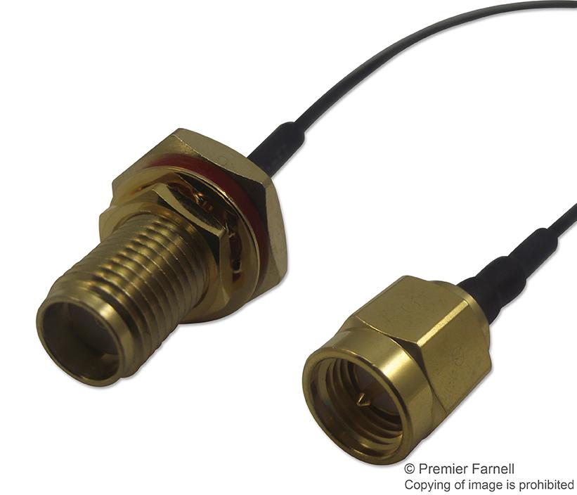 MC000787 RF COAXIAL CABLE, IP67 SMA-SMA, 150MM MULTICOMP PRO