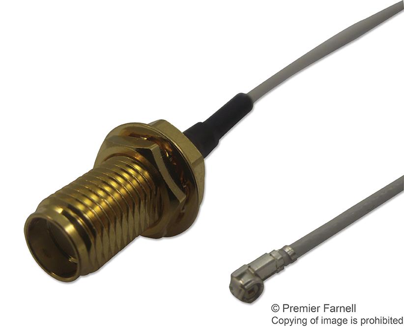 MC000813 RF COAXIAL CABLE, WHITE, SMA, 150MM MULTICOMP PRO