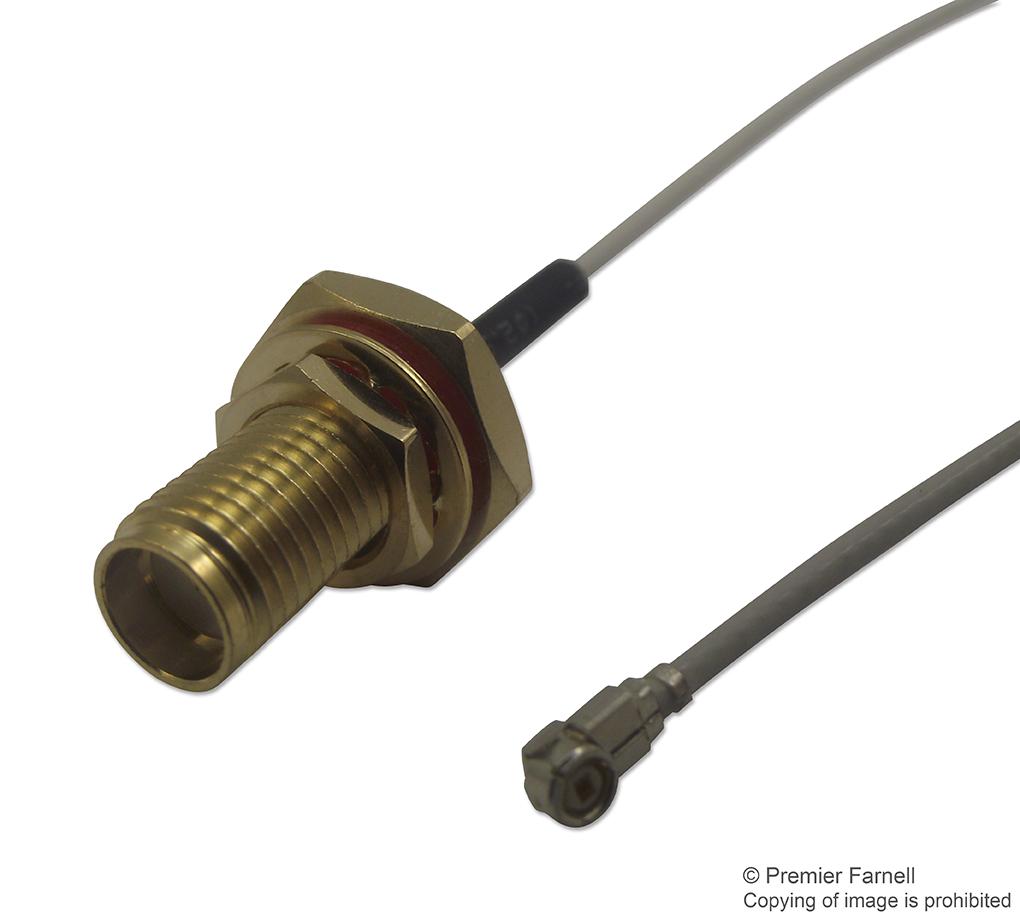 MC000822 RF COAXIAL CABLE, WHITE, IP67 SMA, 150MM MULTICOMP PRO