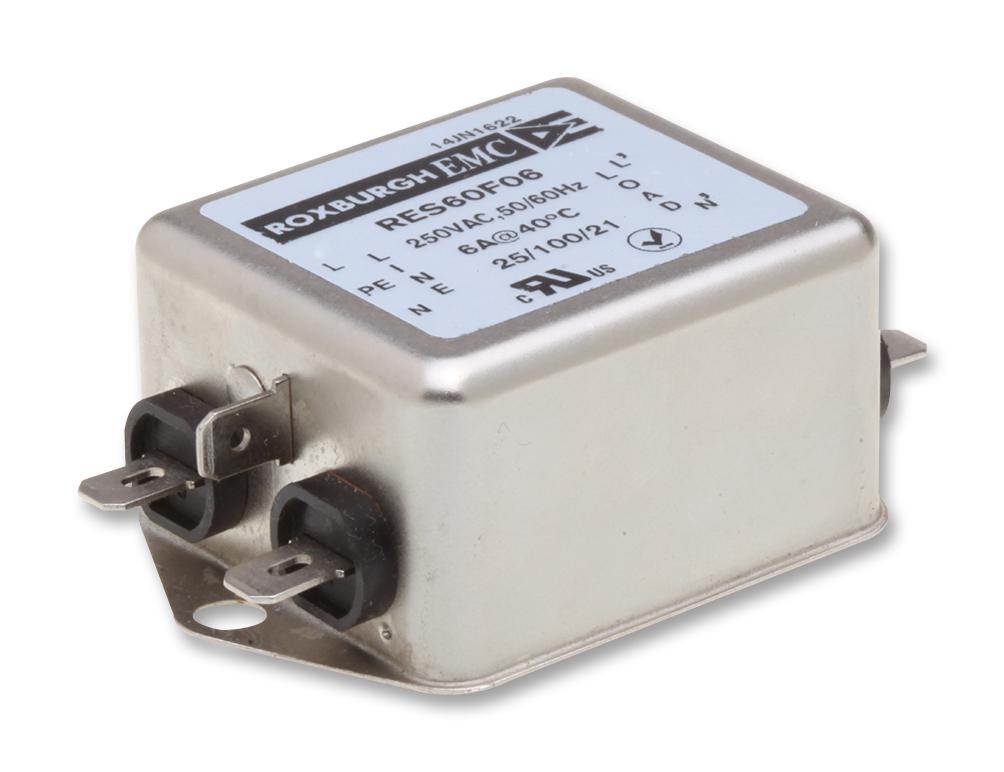 RES60F06 FILTER, POWER LINE, EMC, 6A, 740UA ROXBURGH EMC