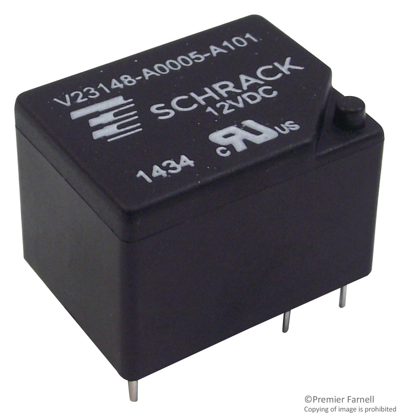 1-1393203-1 POWER RELAY, SPDT, 24VDC, 7A, THT SCHRACK - TE CONNECTIVITY