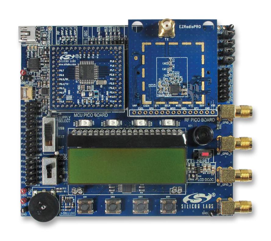 4461C-868-PDK DEV BOARD, SI4461 EZRADIOPRO RF TX/RX SILICON LABS