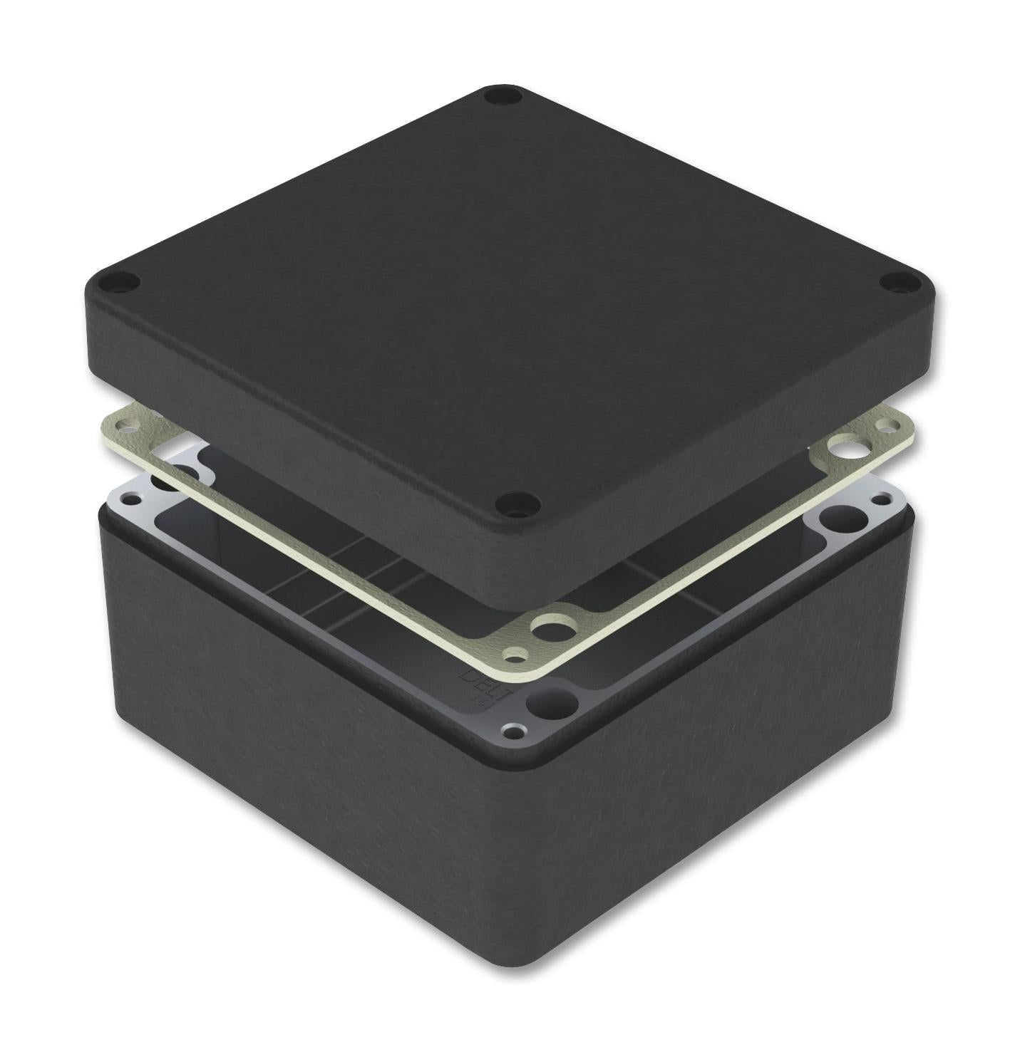 487-161609E-66 ENCLOSURE, IP66, DIECAST ALUMINIUM, BLK DELTRON ENCLOSURES