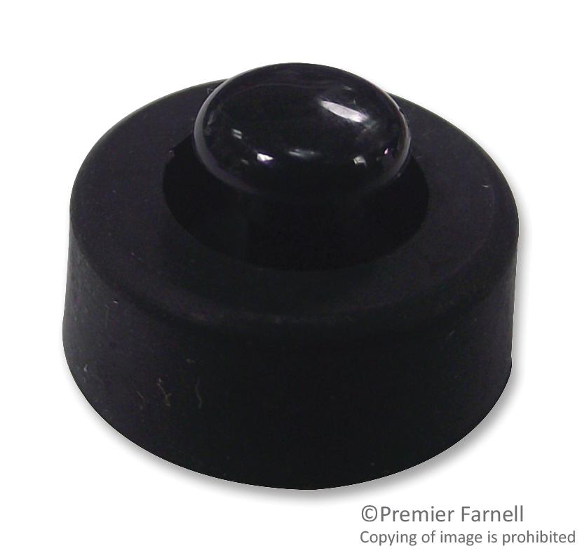TRFF-006-P5X7.5B FEET, RIVET, THERMOPLAST, BLACK, 6MM TR FASTENINGS