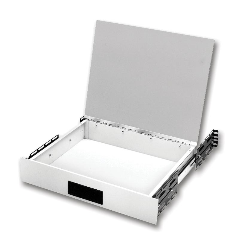 DD2363BT DESKTOP DRAWER, ALUMINIUM, BLACK BUD INDUSTRIES