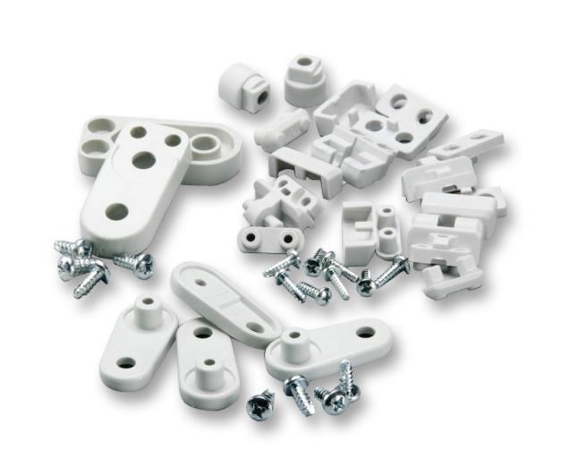 FP 22046 WALL FAST. SET WALL MOUNTING LUG, ENCLOSURE, 4PCS FIBOX