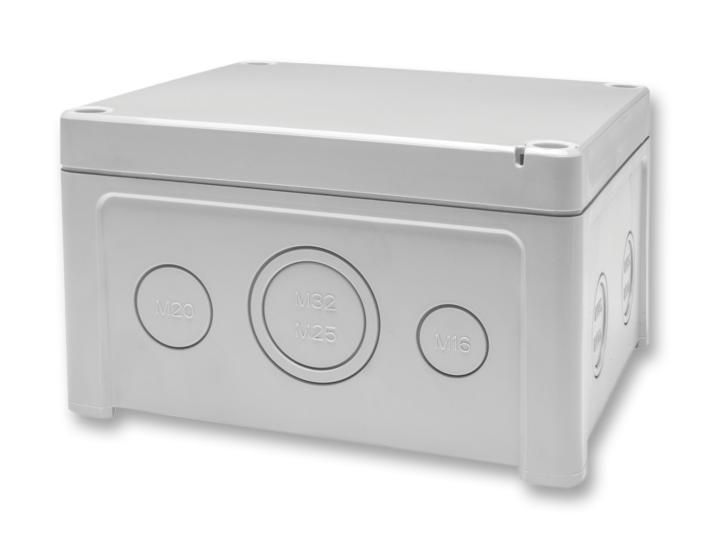 TAM 131308 ENCLOSURE ENCLOSURE, BOX, ABS, GREY FIBOX