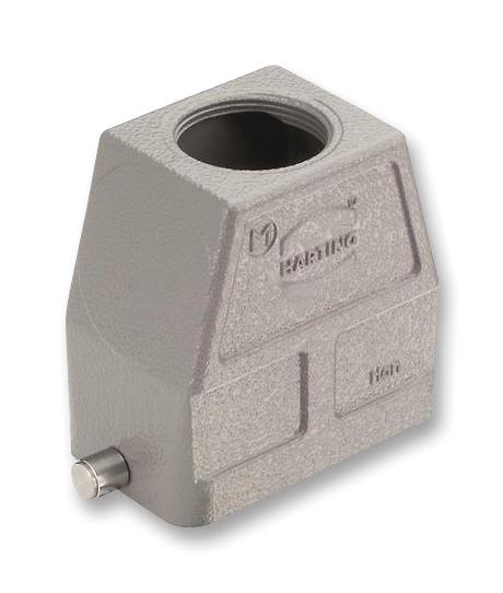 19 30 010 0447 HOOD, 10B, TOP ENTRY, ALUMINIUM HARTING