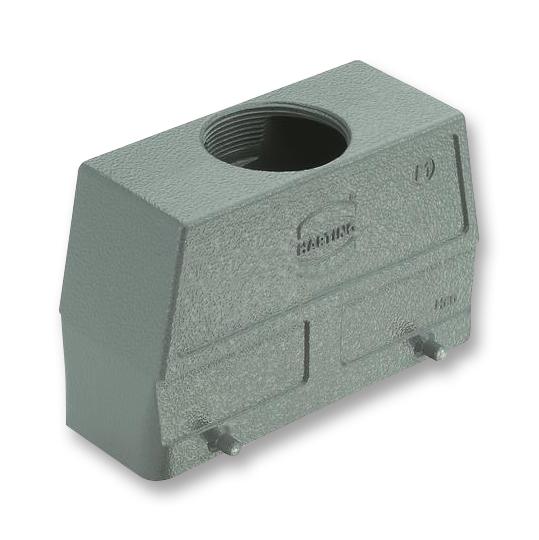 19 30 024 0428 HOOD, 24B, TOP ENTRY, ALUMINIUM HARTING