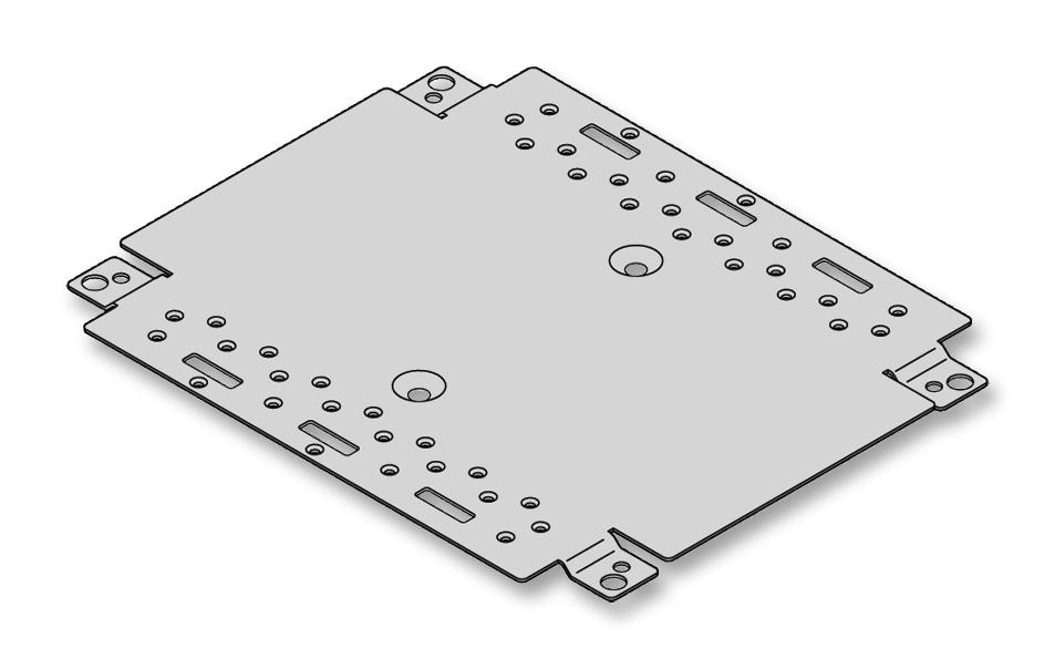 24822007 MOUNTING PLATE, 1U/2U/3U, STEEL NVENT SCHROFF