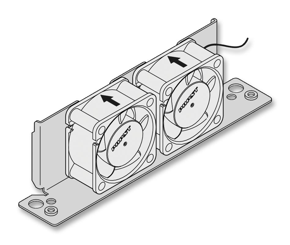 24828105 FAN WITH BRACKET, 40MM NVENT SCHROFF