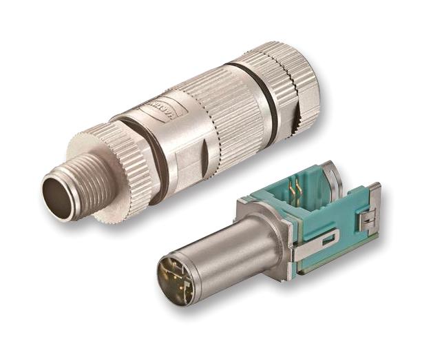 20 82 005 0002 SENSOR CONNECTOR, M12, PLUG, 8POS, CABLE HARTING