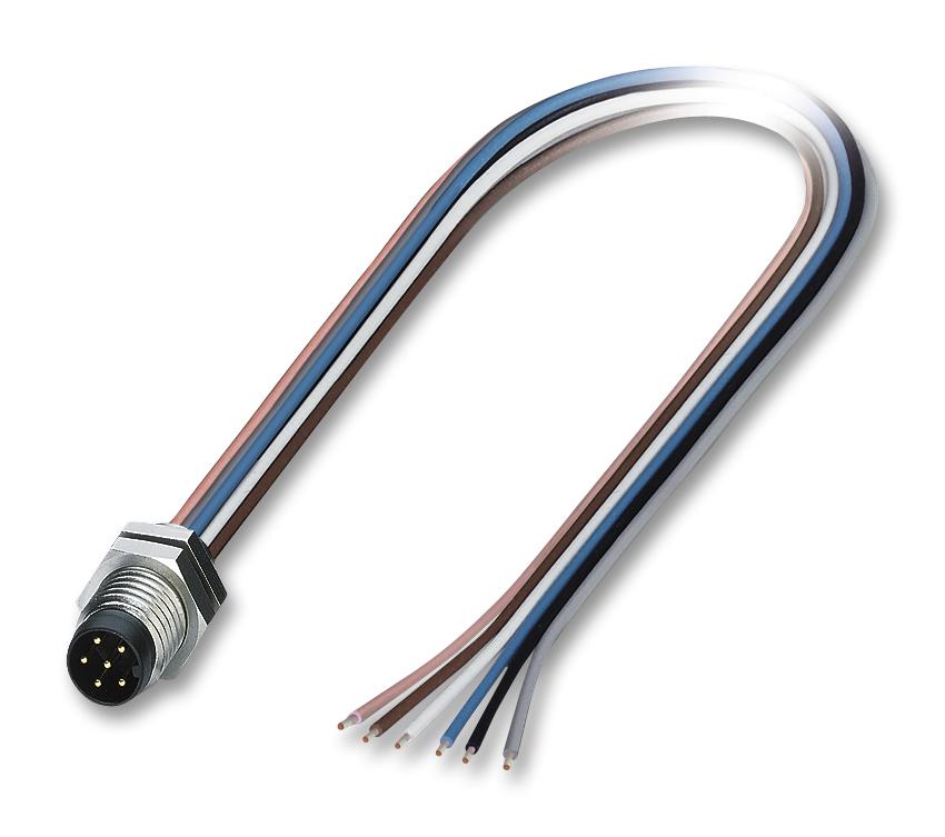 SACC-DSI-M 8MS-6CON-M 8/0,5 SENSOR CORD, 6P, M8 PLUG-FREE END, 0.5M PHOENIX CONTACT