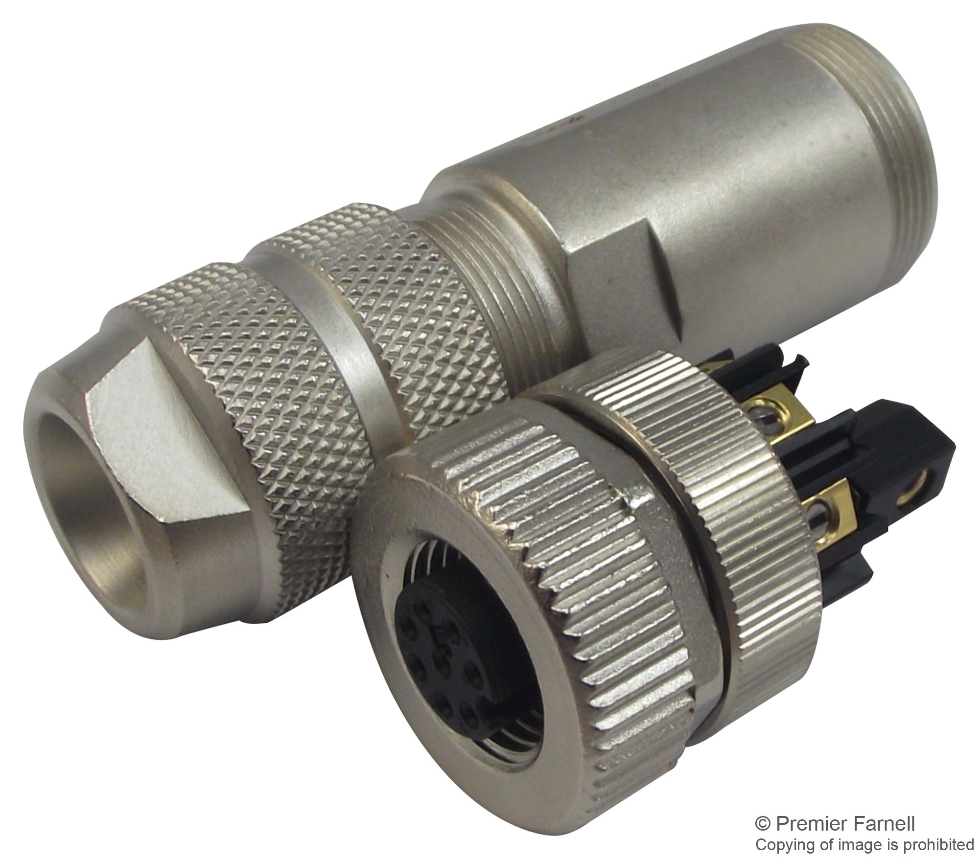 T4110512041-000 SENSOR CONNECTOR, M12, RCPT, 4POS TE CONNECTIVITY