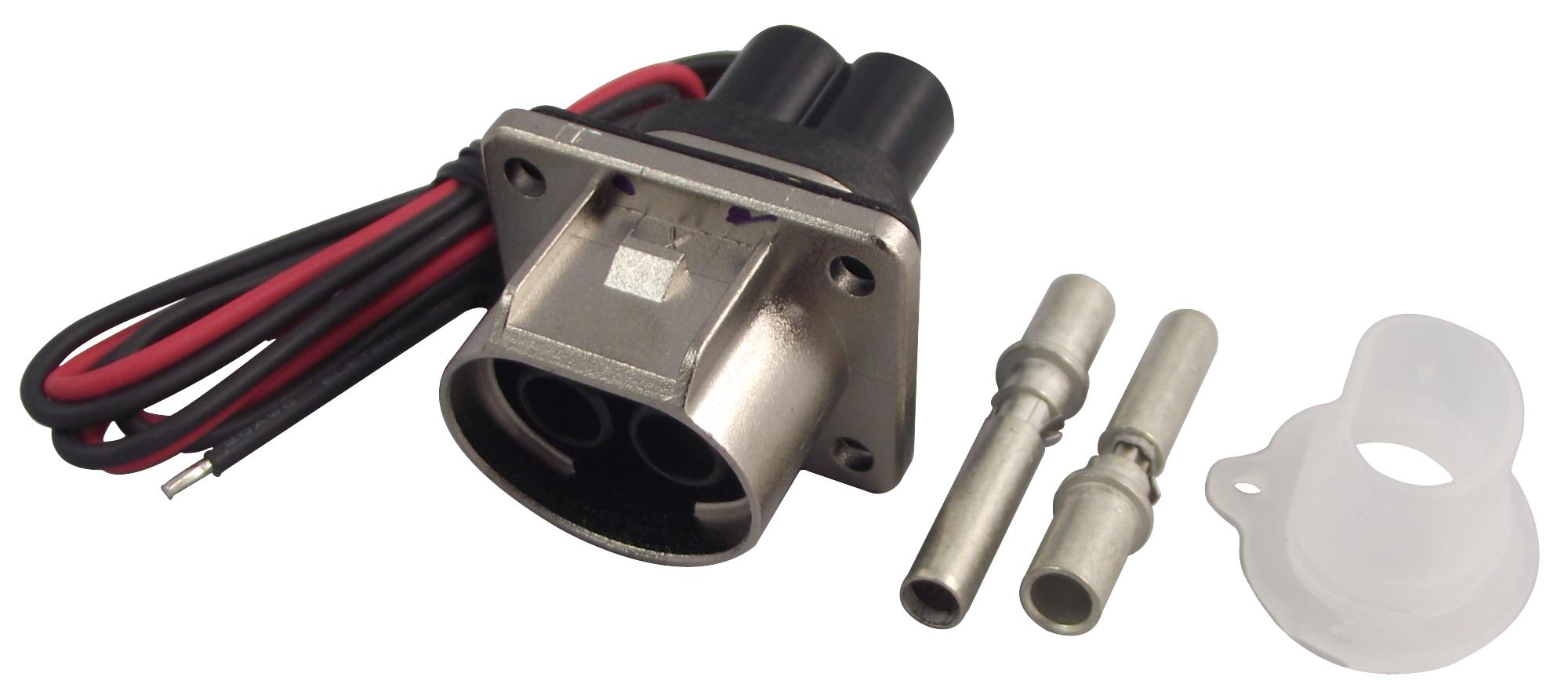 PL082X-61-10 CONNECTOR, RECTNGLR, RCPT, 2POS, PANEL AMPHENOL INDUSTRIAL