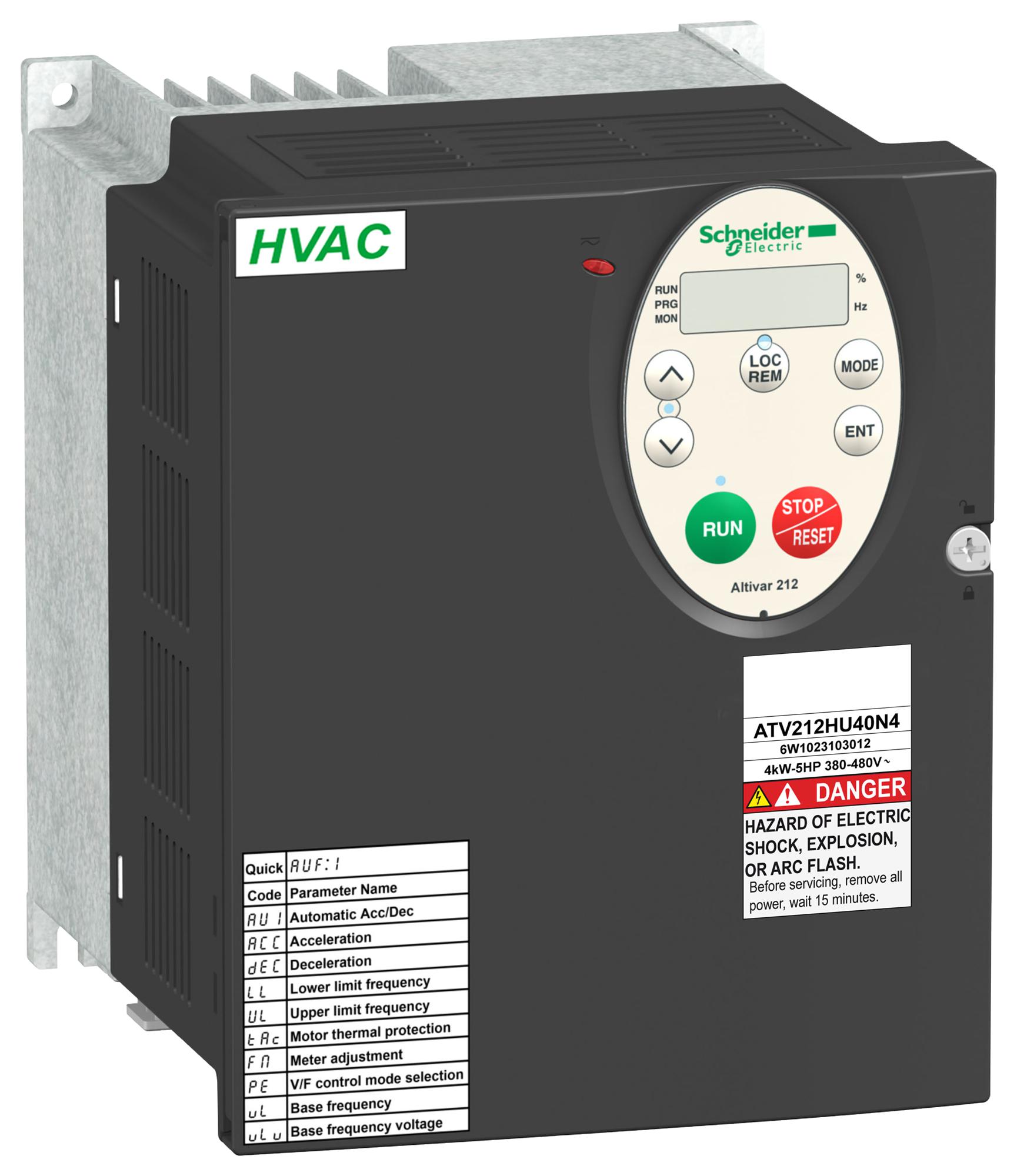 ATV212HU40N4 VARIABLE SPEED DRIVE, 3PH, 4KW SCHNEIDER ELECTRIC