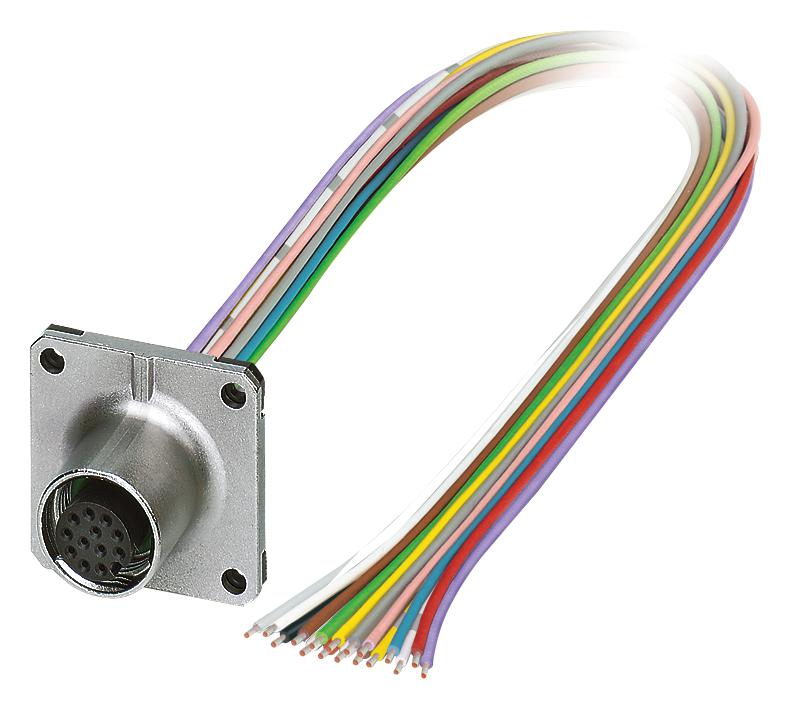 SACC-SQ-M12FS-17CON-25F/0,5 SENSOR CORD, 17P, M12 RCPT-FREE END PHOENIX CONTACT
