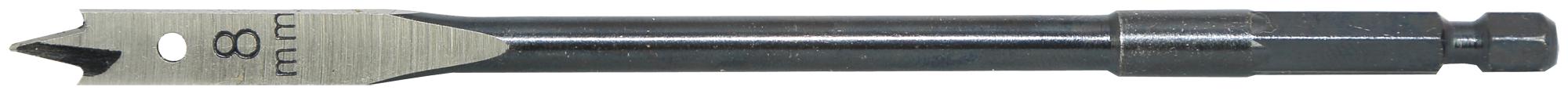 T2942-08 FLAT DRILL BIT, E6.3 DRIVE, 8MM, 160MM CK TOOLS