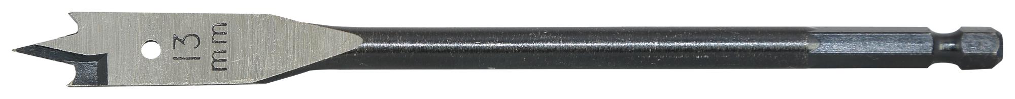T2942-13 FLAT DRILL BIT, E6.3 DRIVE, 13MM, 160MM CK TOOLS