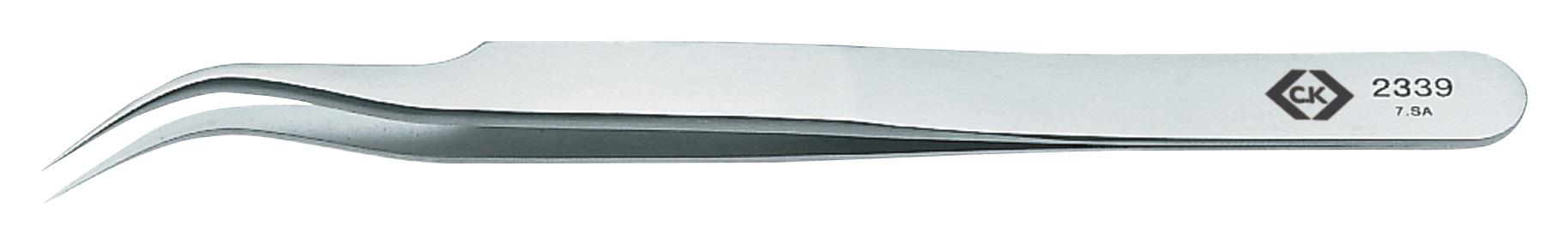 T2339 PRECISION TWEEZER, FINE TIP, 110MM CK TOOLS