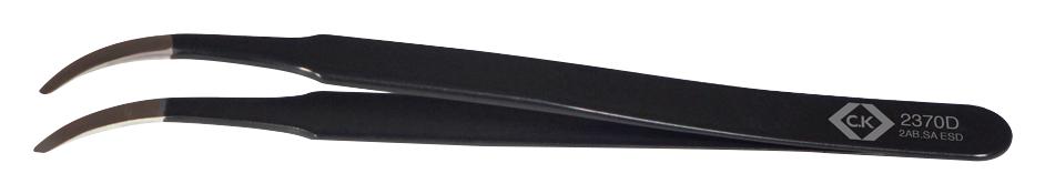 T2370D ESD TWEEZER, FINE BENT TIP, 117MM CK TOOLS