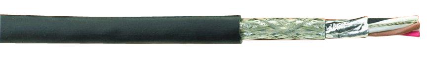 45153 BK005 SHLD FLEX CABLE, 3COND, 20AWG, 30.5M ALPHA WIRE