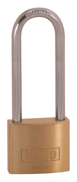 K12040L63D PADLOCK, BRASS, LONG SHACKLE, 40MM CK TOOLS