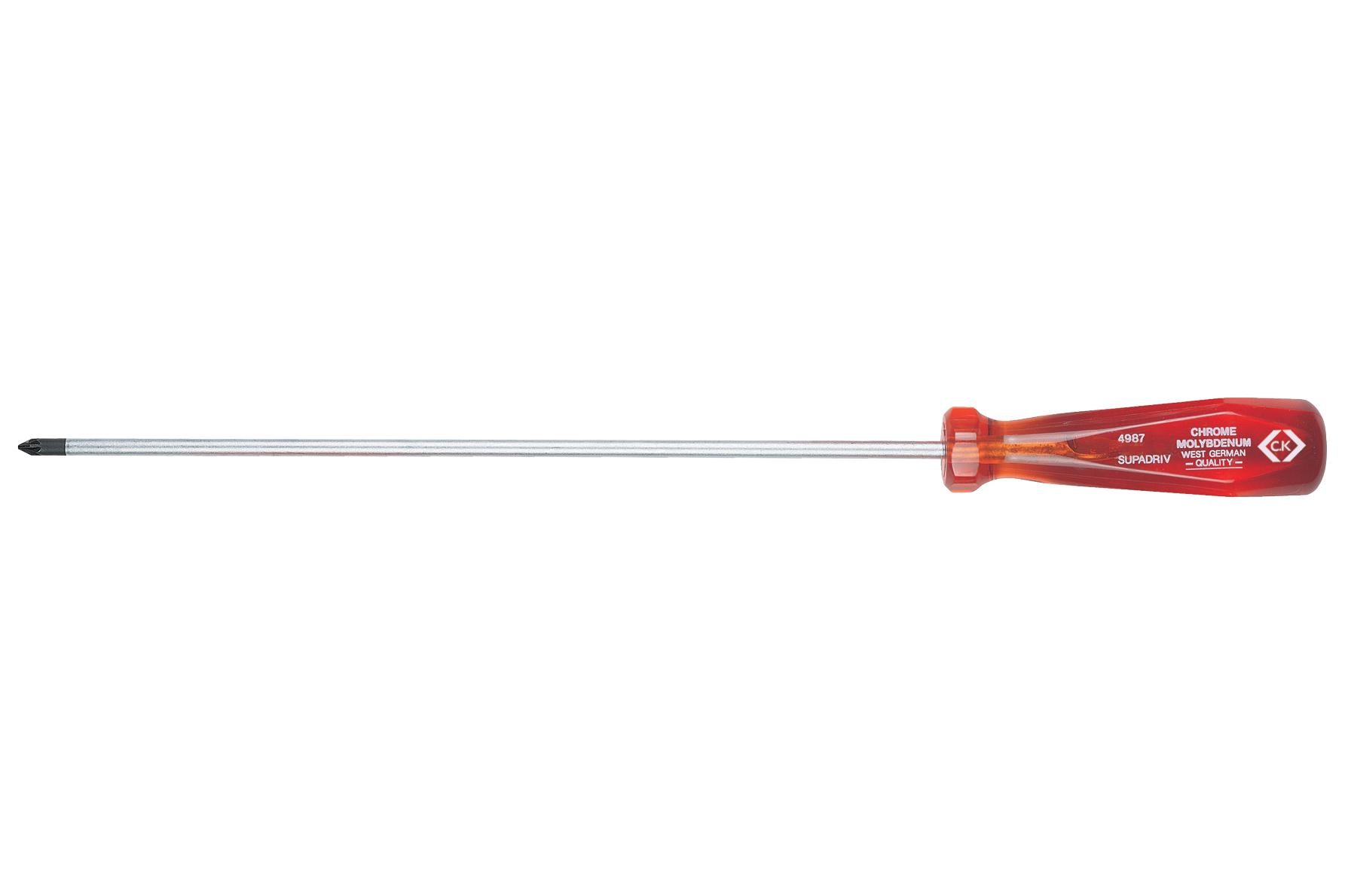 T4987 2 SCREWDRIVER, POZI, 250MM, PZ2 CK TOOLS