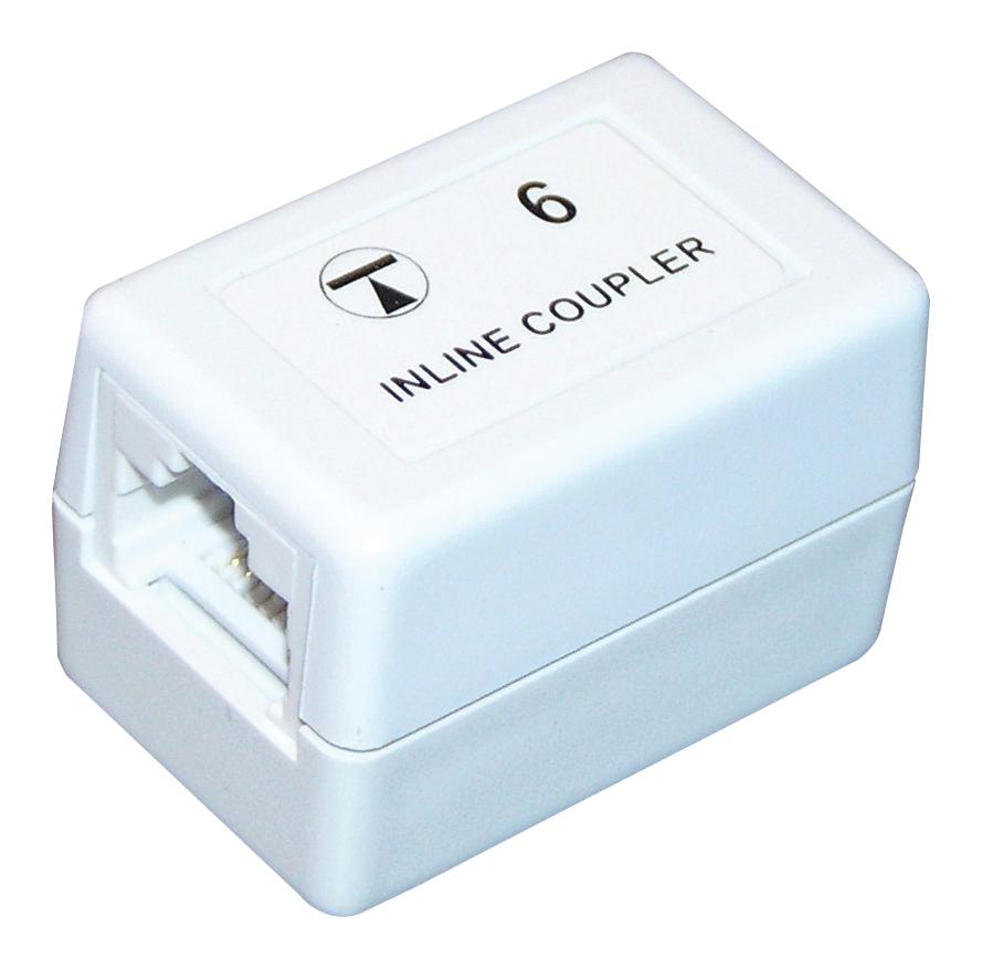 SACWH IN-LINE COUPLER, RJ45, JACK, 8P8C, CAT6 TUK