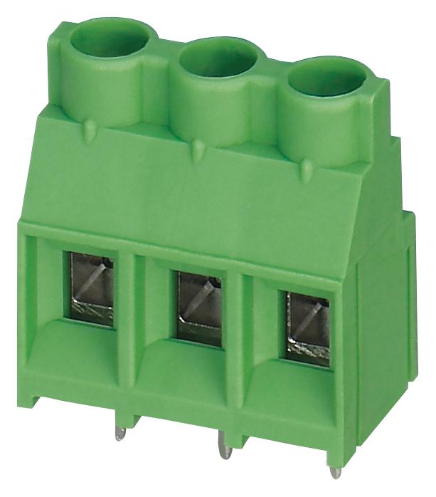 MKDS 5/ 3-7,62 TERMINAL BLOCK, WIRE TO BRD, 3POS, 10AWG PHOENIX CONTACT