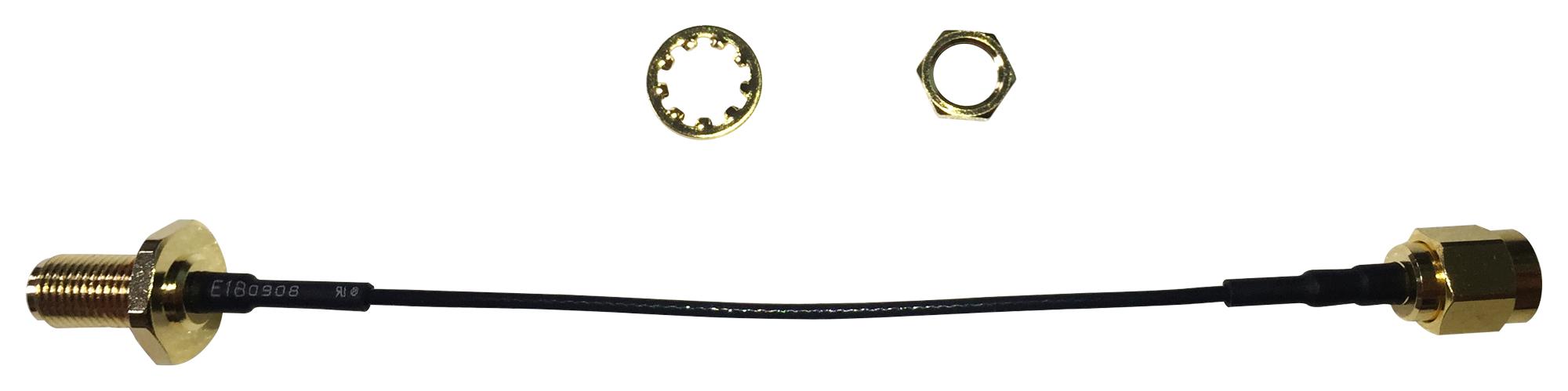 MC001027 RF COAX, SMA B/H JACK-SMA ST PLG, 100MM MULTICOMP PRO