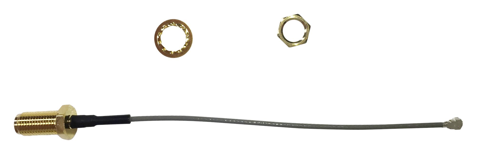 MC001038 RF COAX, SMA B/H JACK-U.FL RT PLG, 300MM MULTICOMP PRO