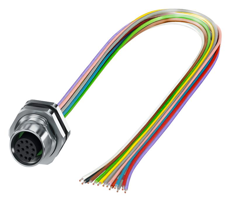 1411588 SENSOR CORD, 8P, SKT-FREE END, 0.5M PHOENIX CONTACT
