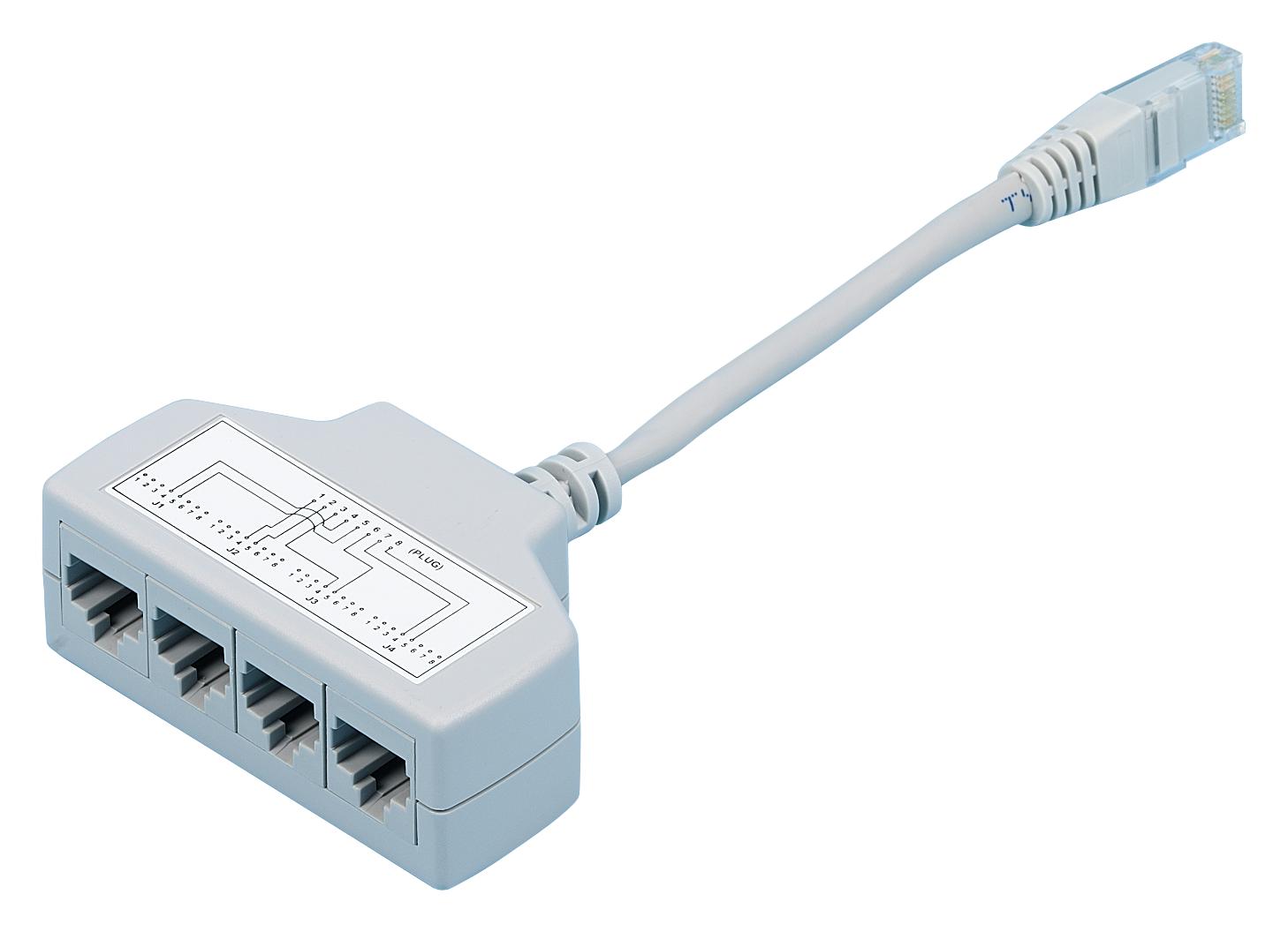 ADQ88 EZ CABLE ECONOMISER, RJ45, CAT5E, GREY TUK