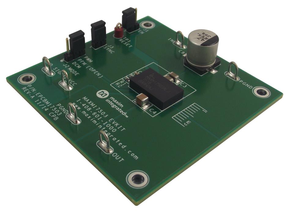 MAXM17503EVKIT# EVALUATION BOARD, SYNC BUCK CONVERTER MAXIM INTEGRATED / ANALOG DEVICES